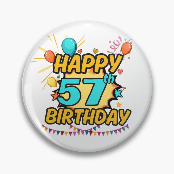 Item preview, Happy 57th Birthday Party Design designed and sold by variant designer.