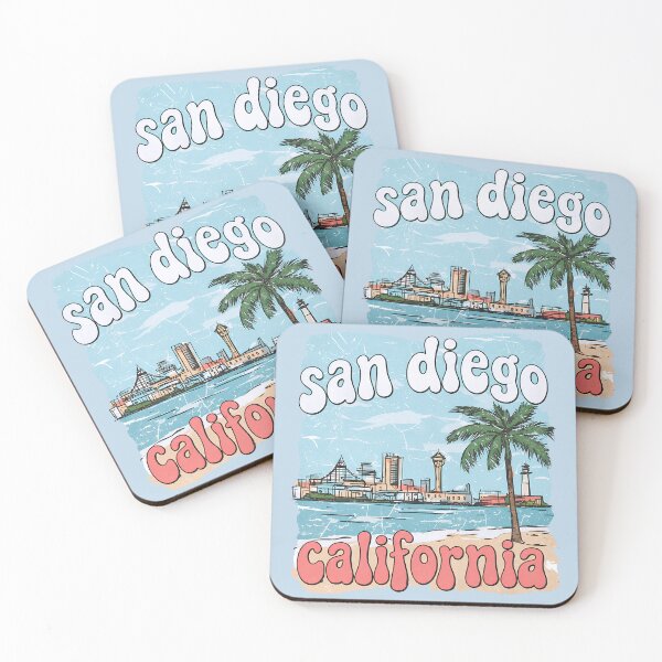 Item preview, San Diego California Cute Skyline Retro City designed and sold by HowToCanadian.