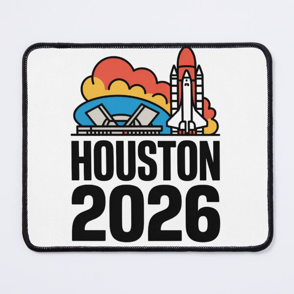 Item preview, Houston 2026 Space Shuttle Football T-Shirt V21 designed and sold by DarylWelsh2024.
