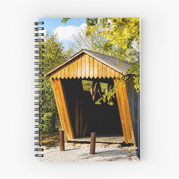 Item preview, Switzer Covered Bridge in early Autumn designed and sold by gotucoveredart.