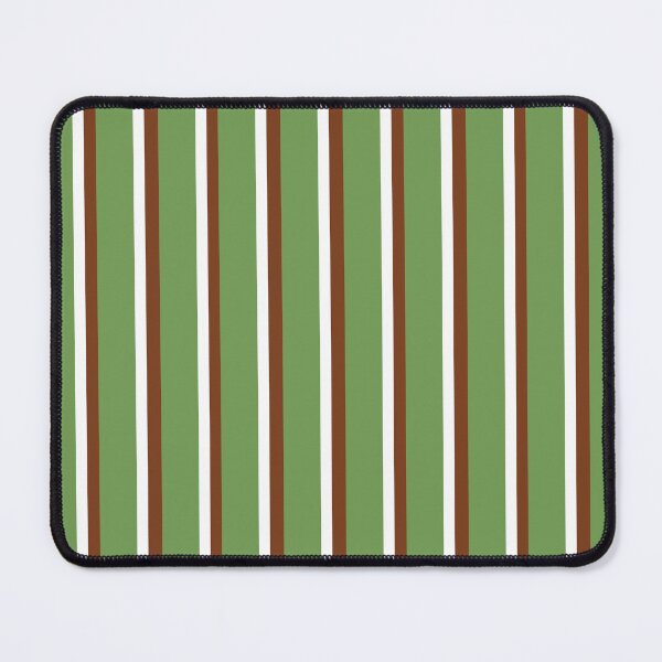 Item preview, Green with Brown and White Stripes Pattern designed and sold by OneThreeSix.