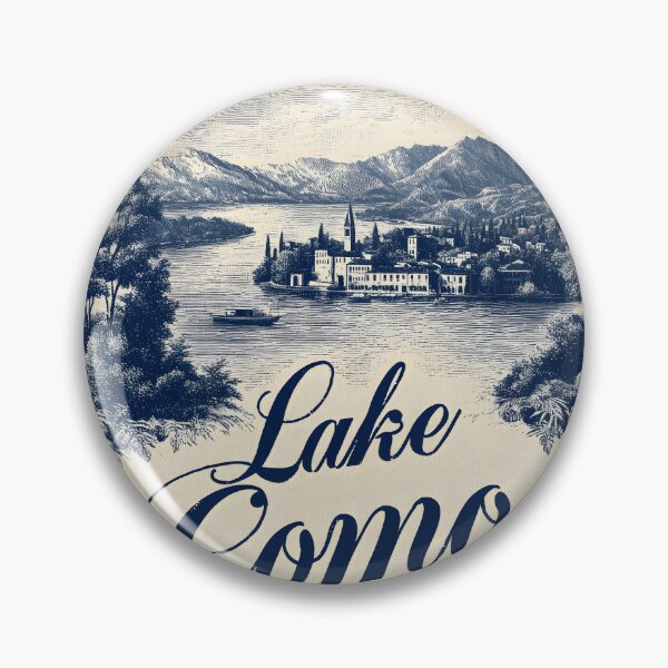 Item preview, Lake Como Villa Italy Antique Illustration designed and sold by DolceVitalyDesign.