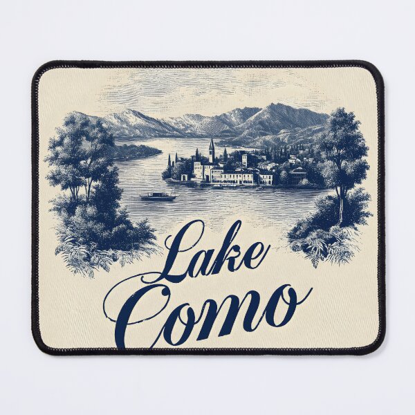 Item preview, Lake Como Villa Italy Antique Illustration designed and sold by DolceVitalyDesign.