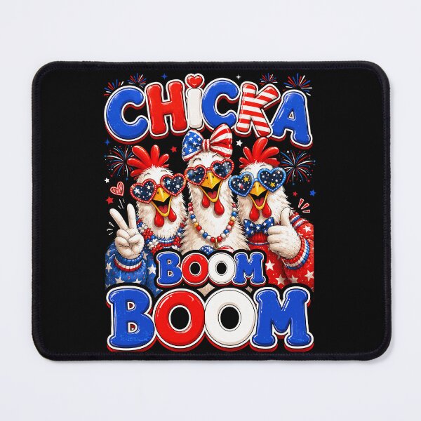 Item preview, Chicka Boom Boom 4th of July Patriotic Chicken Independence designed and sold by elongatedjazz.