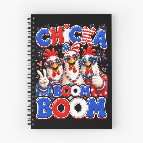 Item preview, Chicka Boom Boom 4th of July Patriotic Chicken Independence designed and sold by elongatedjazz.
