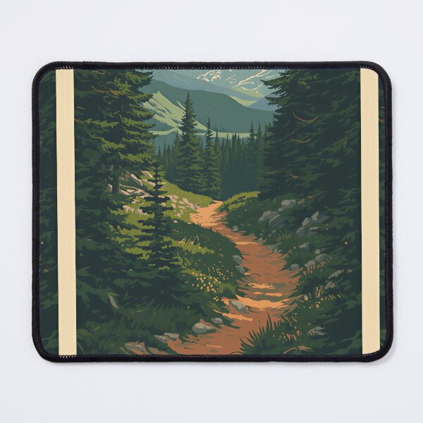 Item preview, Forest Trail Through Mountain Wilderness designed and sold by Evergreen Horizon Works.