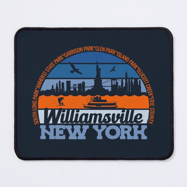 Item preview, Williamsville New York Sunset Retro Vintage Local Pride Logo designed and sold by CRHPOD20.