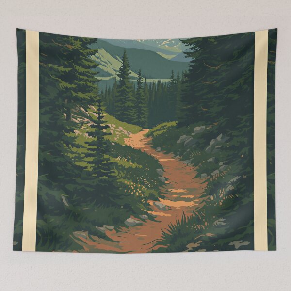 Item preview, Forest Trail Through Mountain Wilderness designed and sold by Evergreen Horizon Works.