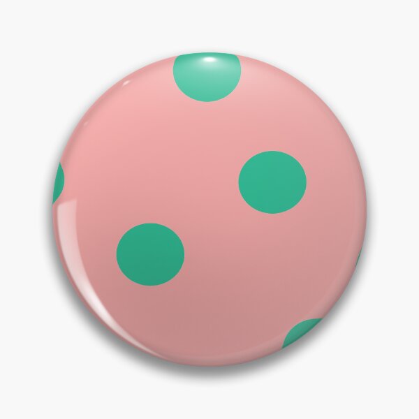Item preview, Vintage Polka Dots Green on Soft Pink designed and sold by Designs by Sara Felton.