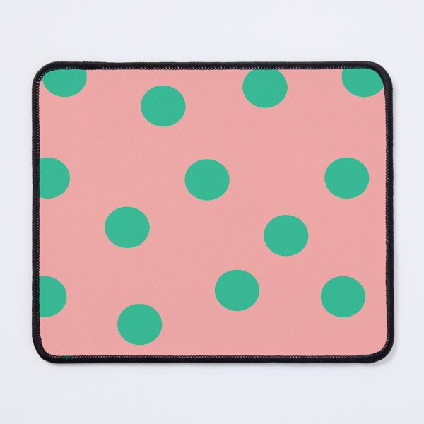 Item preview, Vintage Polka Dots Green on Soft Pink designed and sold by Designs by Sara Felton.
