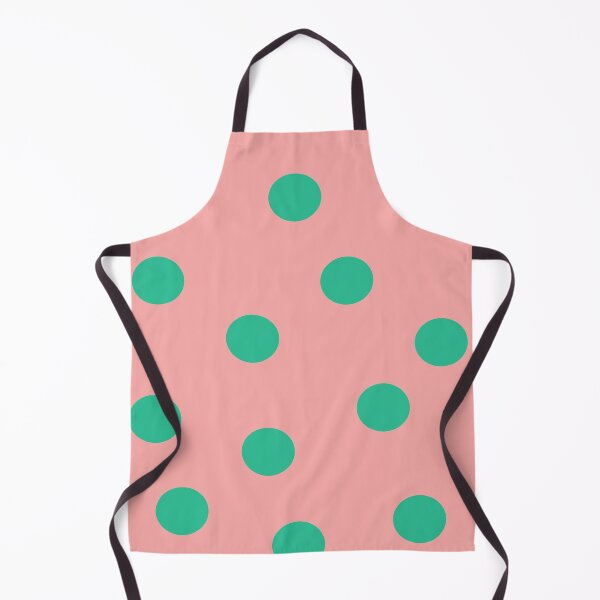 Item preview, Vintage Polka Dots Green on Soft Pink designed and sold by Designs by Sara Felton.