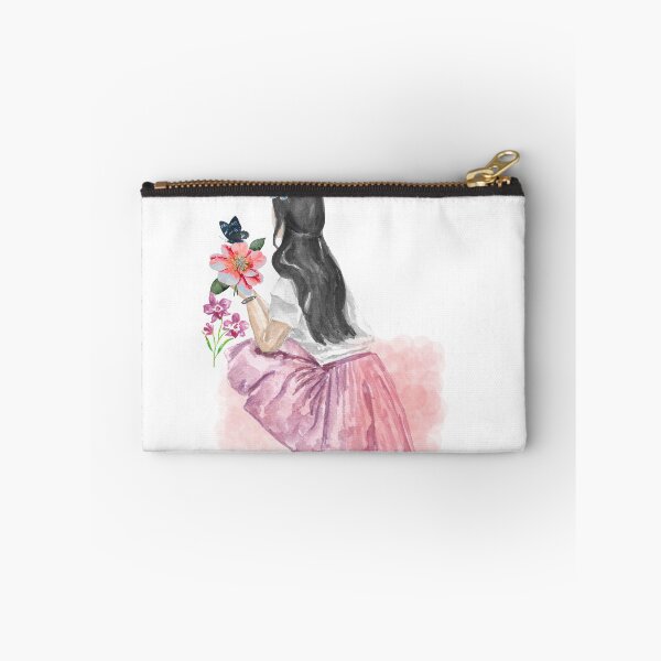 Artikelvorschau, Ästhetische Aquarellillustration eines Blumenmädchens entworfen und verkauft von vibecraft_studio2.