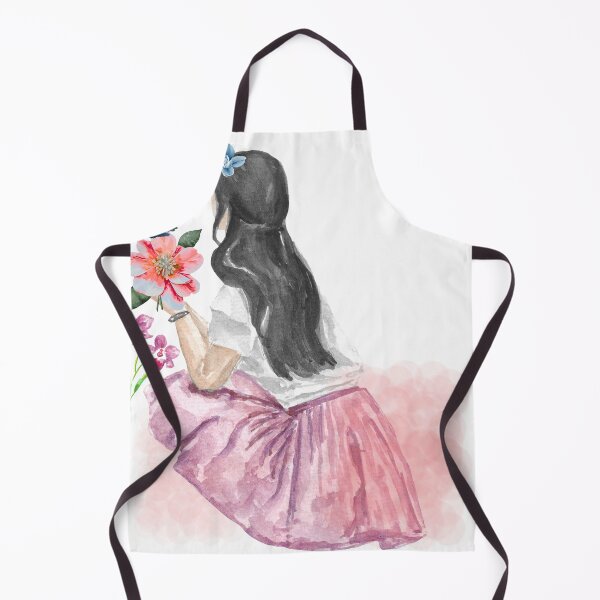 Artikelvorschau, Ästhetische Aquarellillustration eines Blumenmädchens entworfen und verkauft von vibecraft_studio2.
