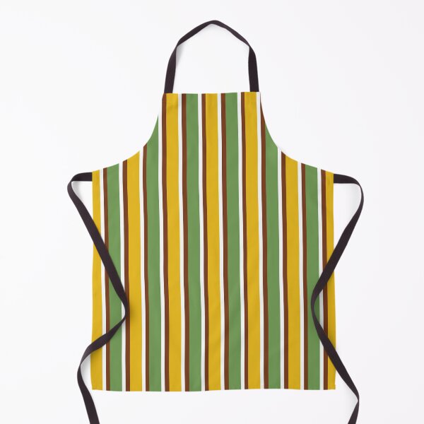 Item preview, Green and Yellow with Brown and White Stripes Pattern designed and sold by OneThreeSix.