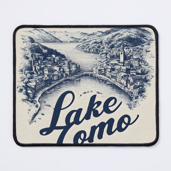 Item preview, Lake Como Italy Vintage Engraving Travel Design designed and sold by DolceVitalyDesign.