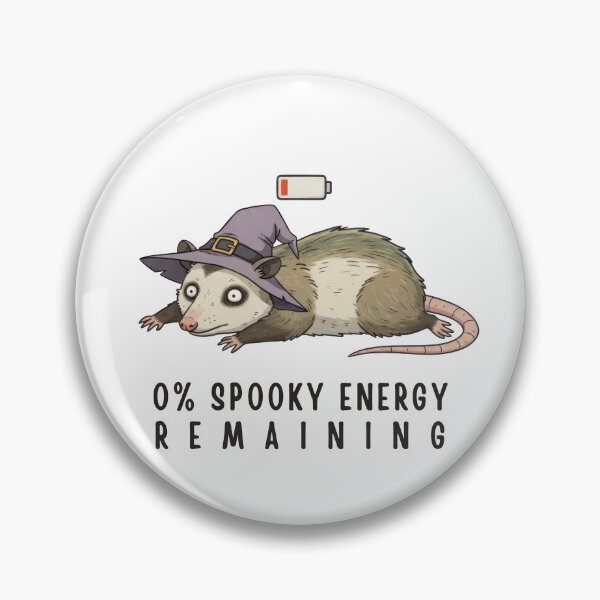 Item preview, Social Battery Halloween. 0% Spooky Energy Remaining designed and sold by ChernotytskaArt.