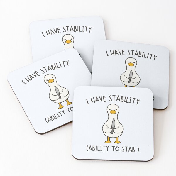 Item preview, Silly Goose Stability Stab Meme designed and sold by happiecatstore.
