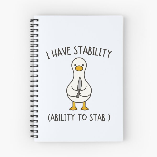 Item preview, Silly Goose Stability Stab Meme designed and sold by happiecatstore.