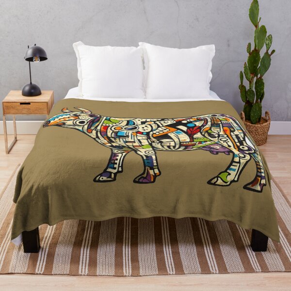 Item preview, Abstract Cubist Cow Illustration designed and sold by Lifer Art and Design.