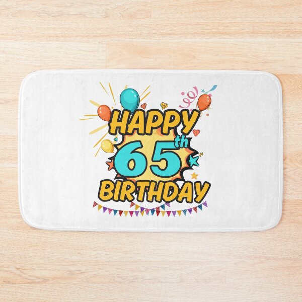 Item preview, Happy 65th Birthday Milestone Design designed and sold by variant designer.