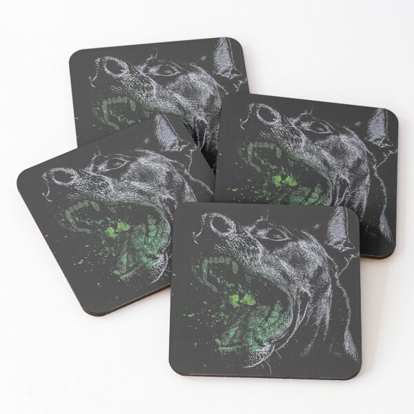 Item preview, Rabid Dog Horror Portrait designed and sold by Adronia.