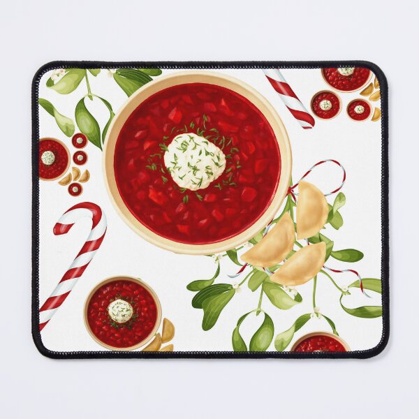 Item preview, Cozy Christmas Borscht and Pierogi designed and sold by Golden Fly.