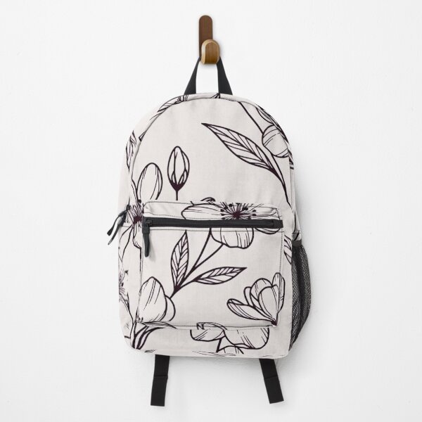 Item preview, Hand-Drawn Black and White Floral designed and sold by IntelliMindDesigns.