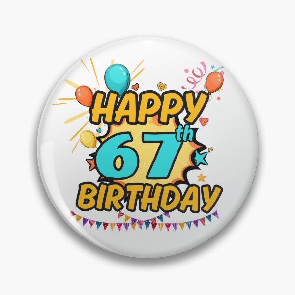 Item preview, Happy 67th Birthday Party Design designed and sold by variant designer.