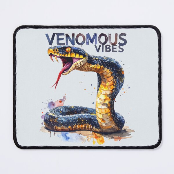 Item preview, Venomous vibes, poisonous snake designed and sold by LiskoDesign.