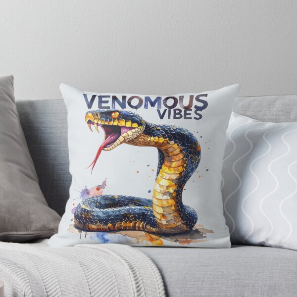 Item preview, Venomous vibes, poisonous snake designed and sold by LiskoDesign.