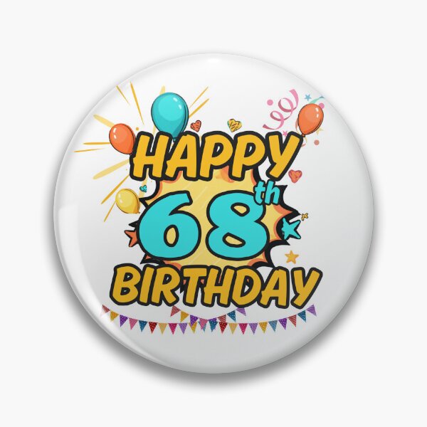 Item preview, Happy 68th Birthday Celebration Design designed and sold by variant designer.