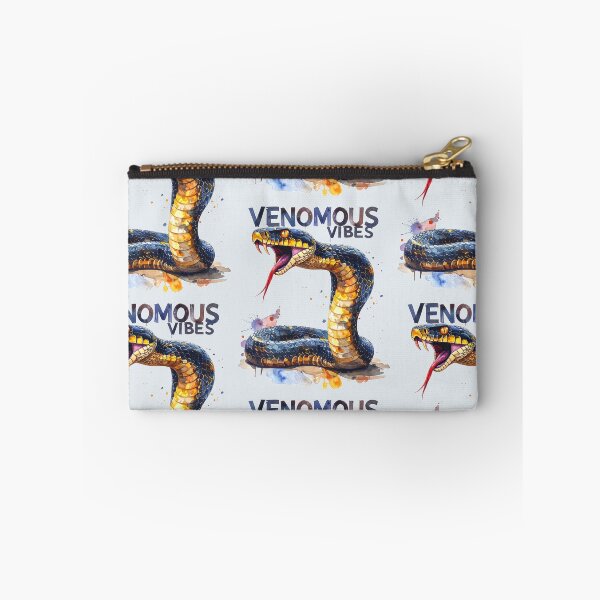 Item preview, Venomous vibes, poisonous snake designed and sold by LiskoDesign.
