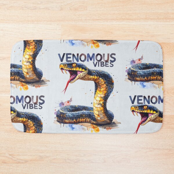 Item preview, Venomous vibes, poisonous snake designed and sold by LiskoDesign.