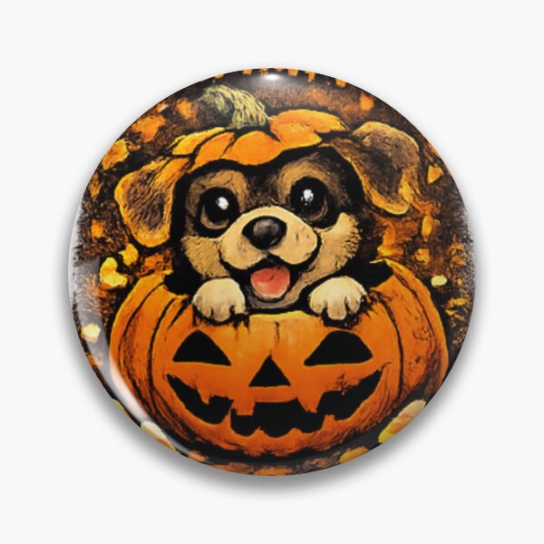 Item preview, Pumpkin Pup Halloween Sticker | Cute Jack O Lantern Dog designed and sold by PoojaArtLab.