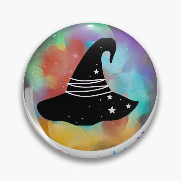 Item preview, Pride Witch Badge (Rainbow Version 2) designed and sold by lmarielondon .