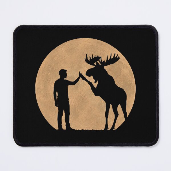 Item preview, Funny Moose Fathers Day Full Moon Mom Dad Kids designed and sold by FurryHavenPH.