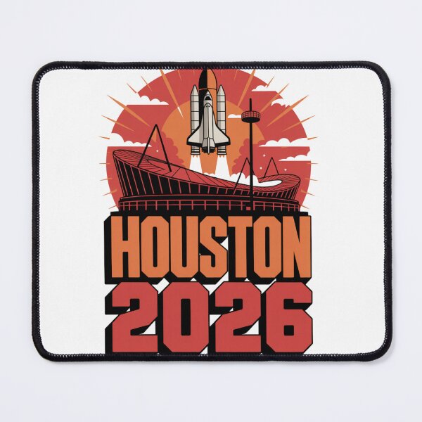Item preview, Houston 2026 Space Shuttle Football T-Shirt V22 designed and sold by DarylWelsh2024.