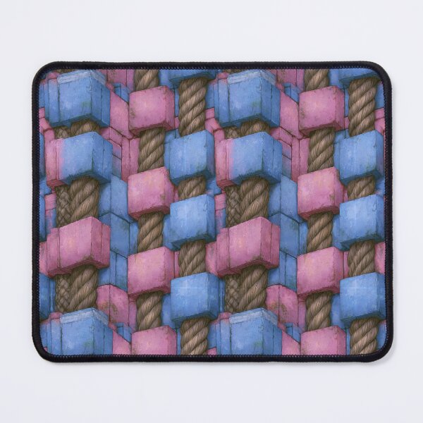 Item preview, Pastel Blue and Purple Cube Woven Texture designed and sold by Piotrek0001.
