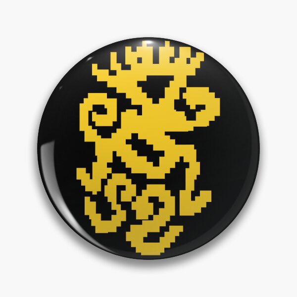 Item preview, Retro 8-Bit Neolithic Shaman Pixel Art - Grotta dei Cervi Cave Art - Gold Edition designed and sold by Message from Earth.