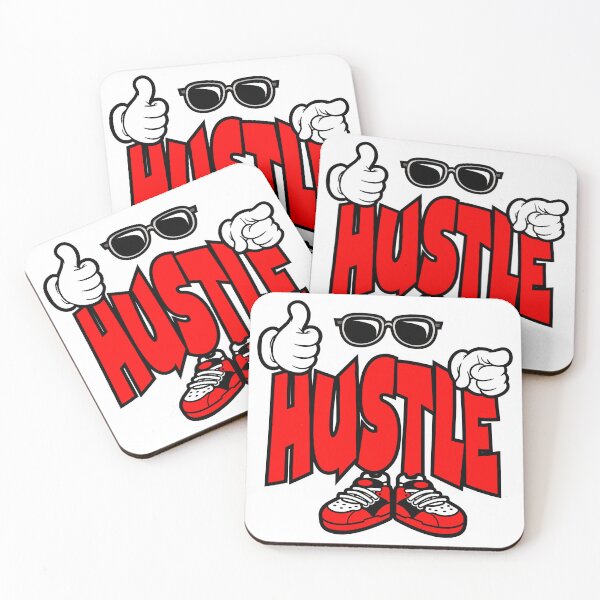 Item preview, Hustle – Motivational Red Character Bold Retro designed and sold by NFTWords.