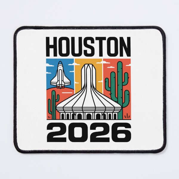 Item preview, Houston 2026 Space Shuttle Football T-Shirt V23 designed and sold by DarylWelsh2024.