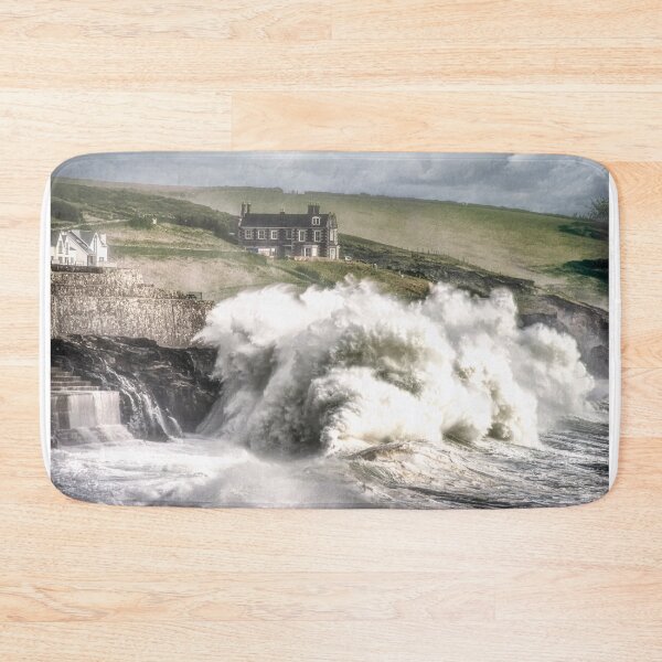 Item preview, Porthleven Stormy Sea designed and sold by kathleenjean.