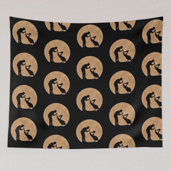 Item preview, Funny Pelican Fathers Day Full Moon Mom Dad Kids designed and sold by FurryHavenPH.