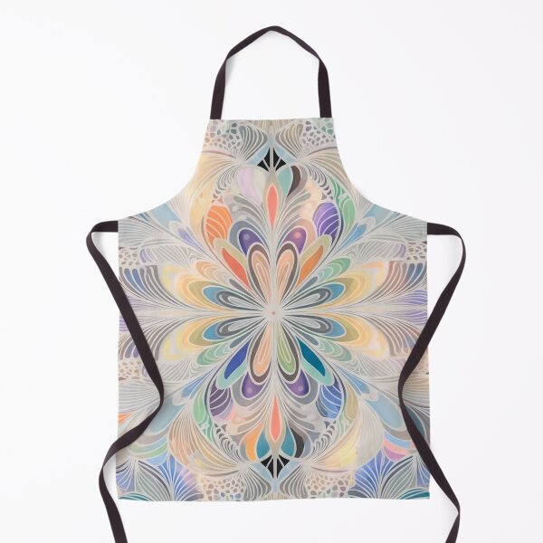 Item preview, Pastel Floral Kaleidoscope Mandala designed and sold by IntelliMindDesigns.