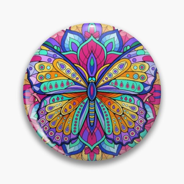 Item preview, Colorful butterfly mandala / Colorful butterfly mandala designed and sold by Studio Print Art.