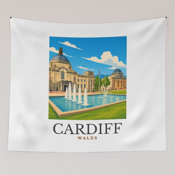 Item preview, Cardiff - Wales designed and sold by GoodOldVintage.