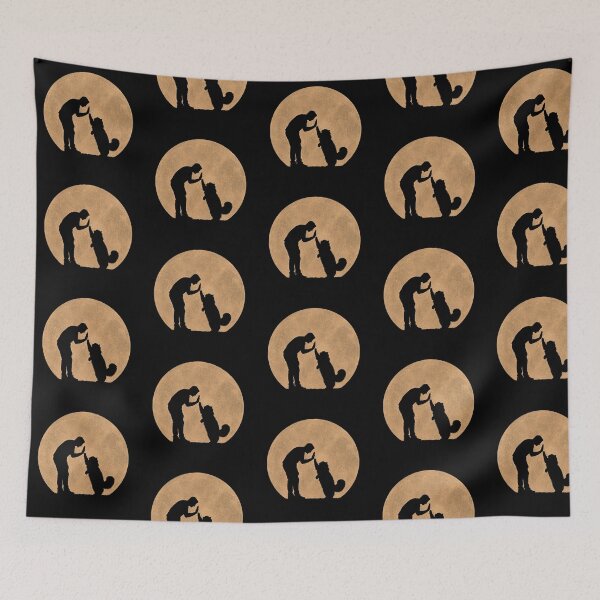 Item preview, Funny Persian Cat Fathers Day Full Moon Mom Dad Kids designed and sold by FurryHavenPH.