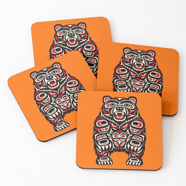 Item preview, Pacific Northwest Form line Grizzly Bear  designed and sold by Analog Aura .