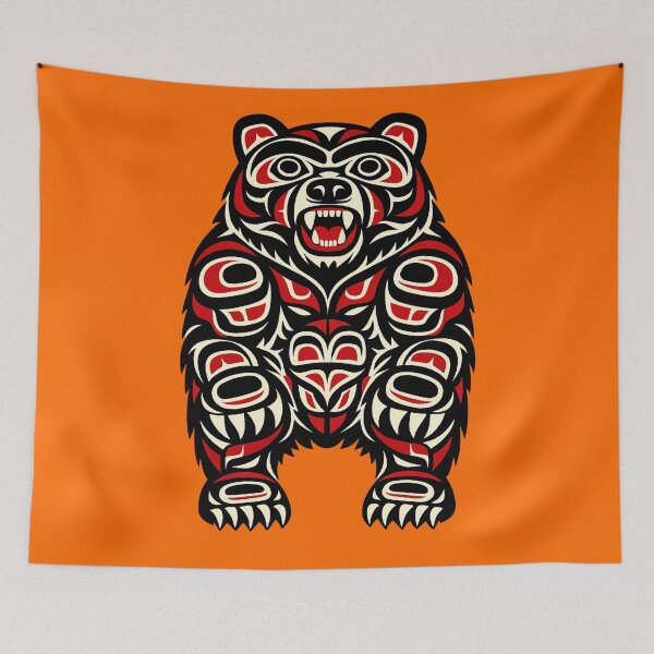 Item preview, Pacific Northwest Form line Grizzly Bear  designed and sold by Analog Aura .