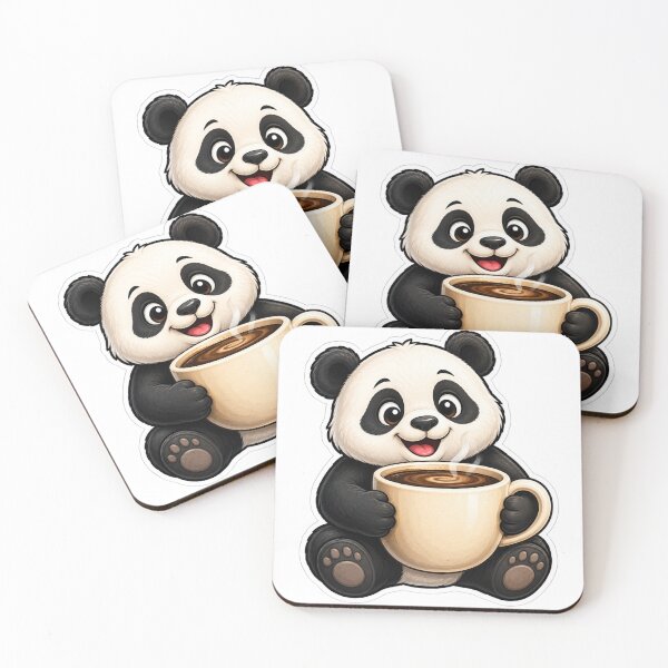 Item preview, Coffee Panda designed and sold by Wild Horizon Studio.